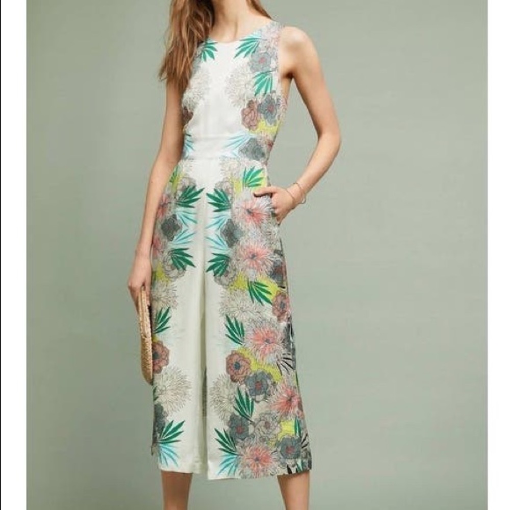 Anthropologie Floral Jumpsuit, Size 0